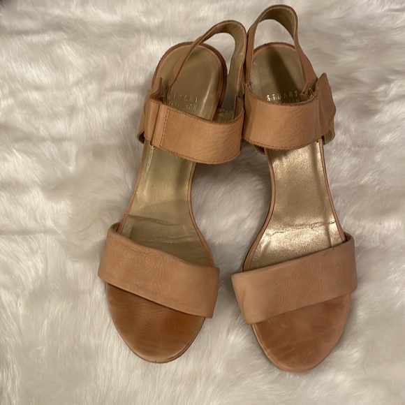 Stuart Weitzman Broadband Slingback City Leather Sandal/Heel - Picture 8 of 12